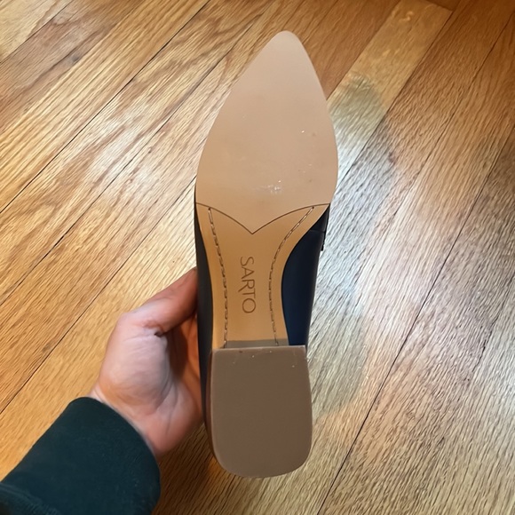 Sarto Blue Pointy Tip Shoes - Picture 3 of 8